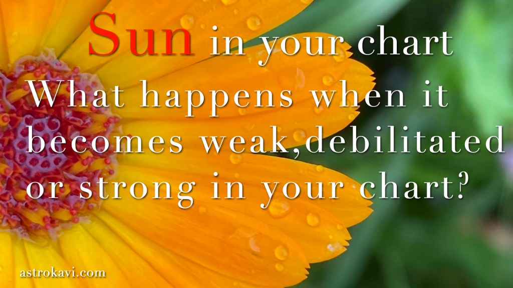 The Sun on your horoscope (what happens when Sun is strong, weak, or&nbsp;afflicted)