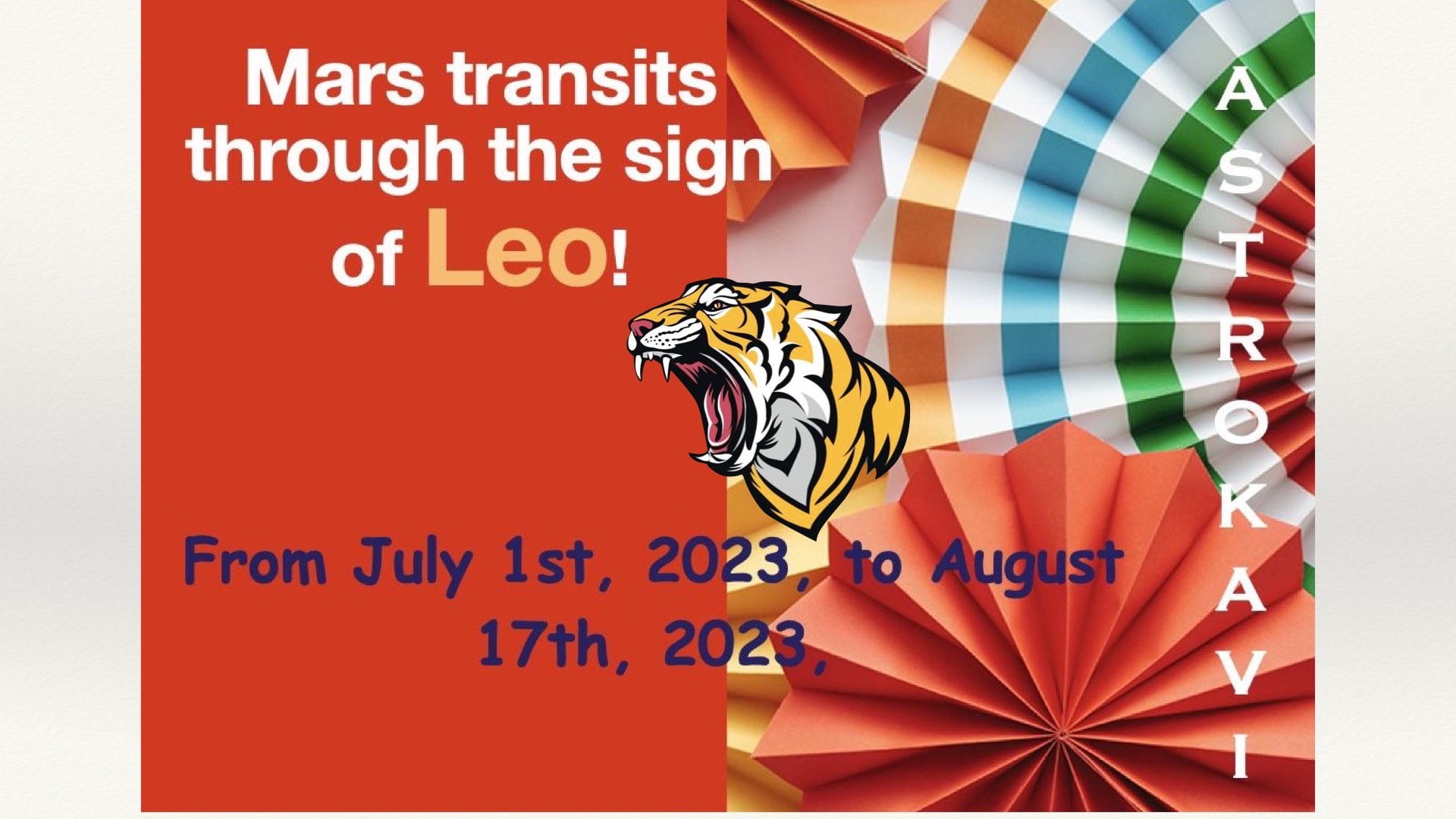 Mars transits through the sign of Leo!