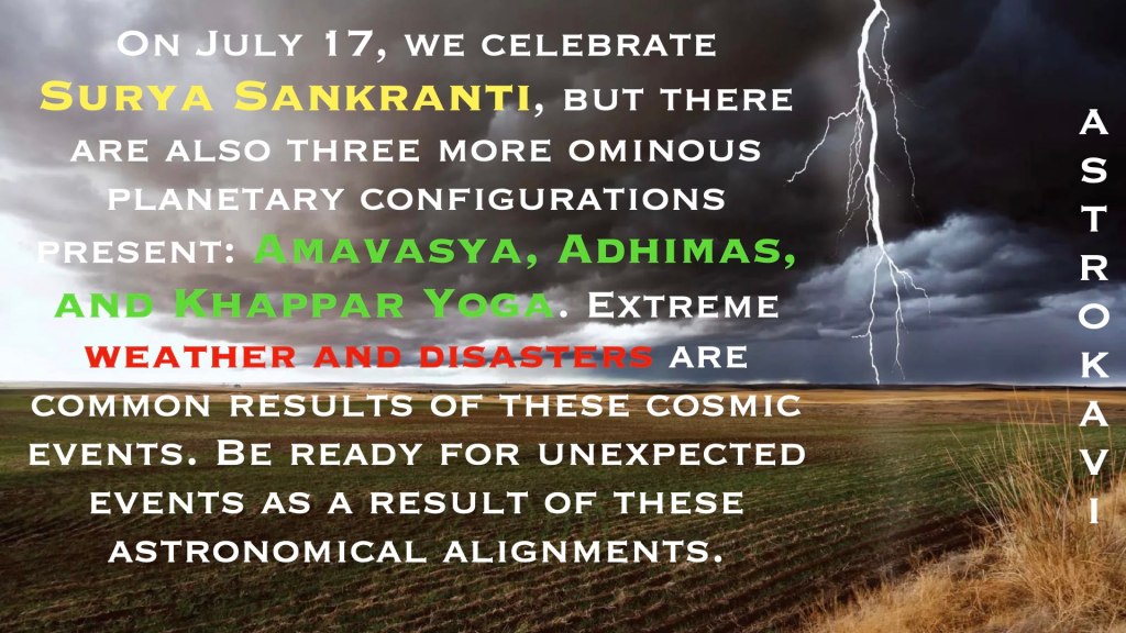 This Time Surya Sankranti is accompanied by three ominous omens: the Amavasya Adhimas and the Khappar&nbsp;Yog.